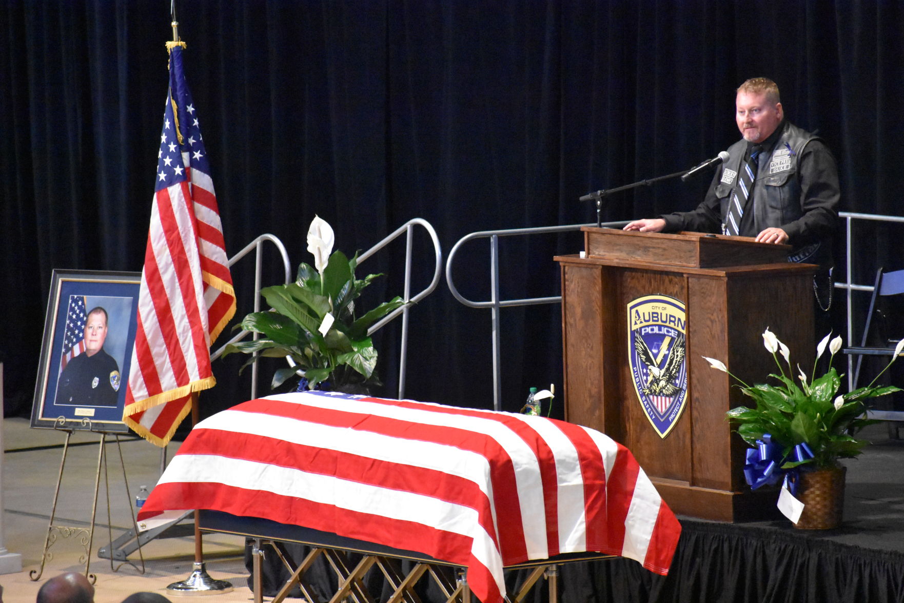 Funeral service for officer William Buechner